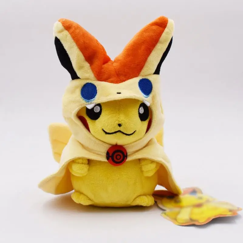 Оптовая продажа высококачественный плюшевый плащ Poke mon Pikachu Cos Snorlax плюшевая игрушка кукла для детей подарок