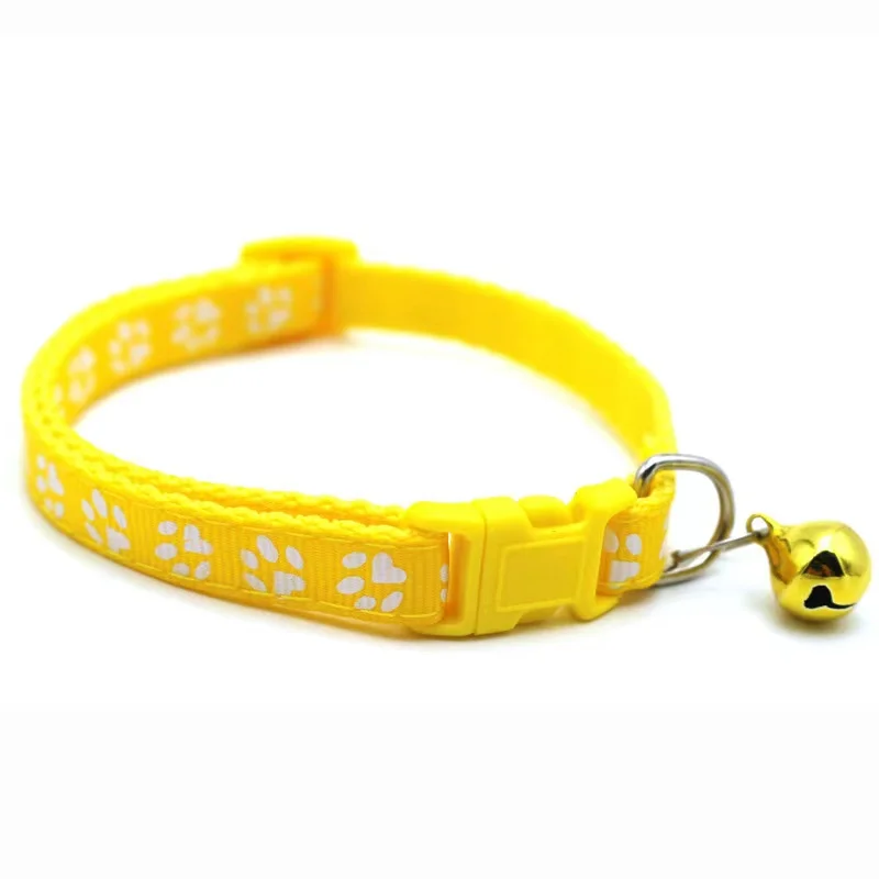 With Bell Adjustable Buckle Collar Cat Pet Supplies Cat Accessories Collar Small Colorful Pet Supplies Cat Collar