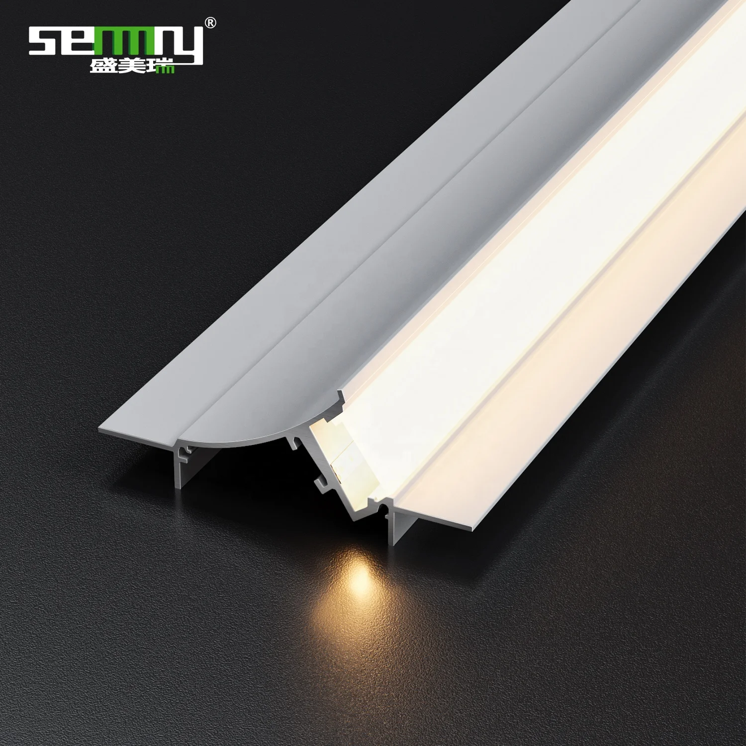 Anodized Ceiling LED profiles Extruded aluminum profiles for cinema theater ceiling decorative lighting