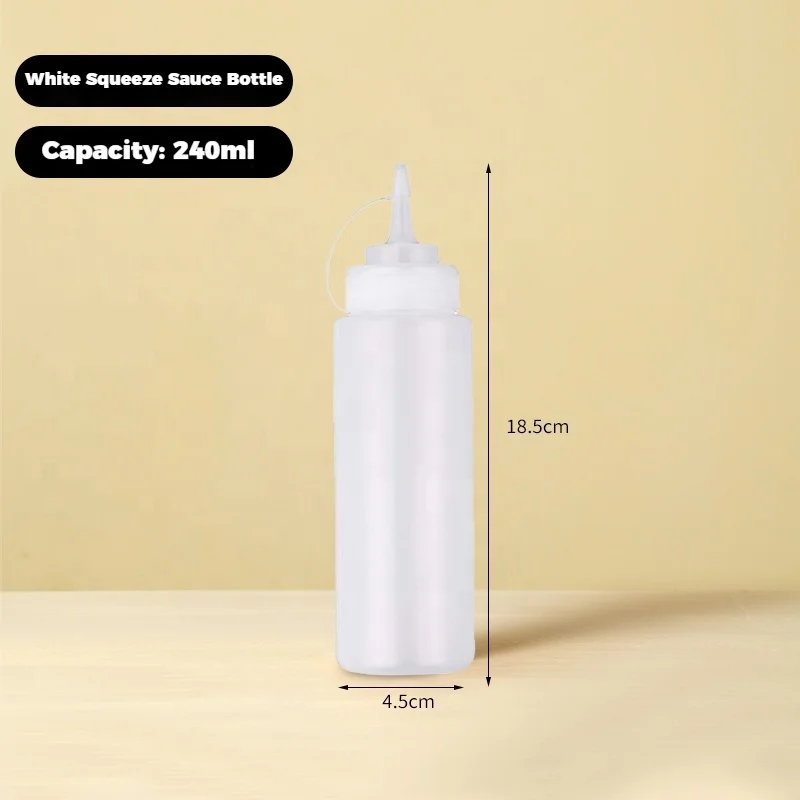Wholesaler Plastic Packaging for Hotel & Restaurant Supplies BBQ Sauce Bottles for Soy Tomato Chocolate Syrup Other Beverages
