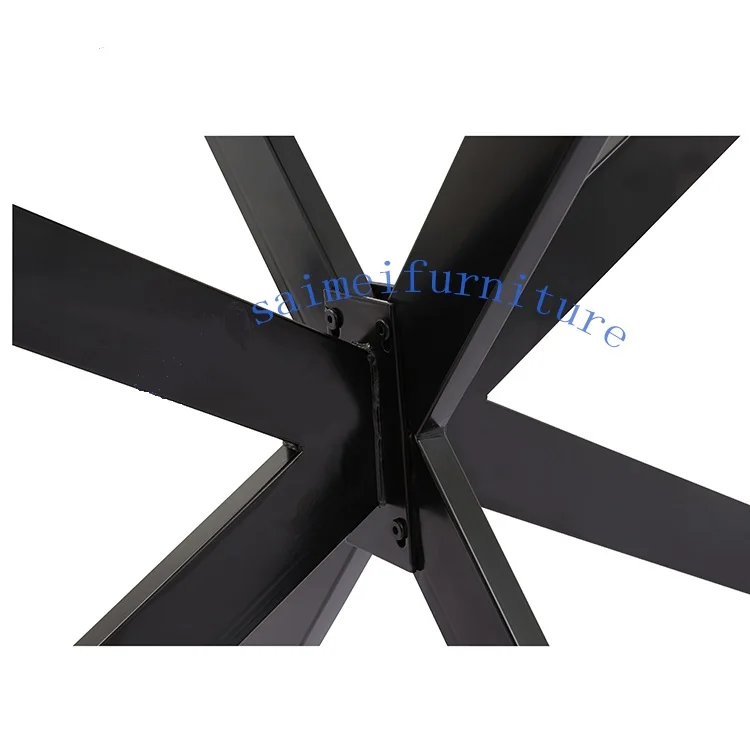 Modern Contemporary Metal Adjust Foot Leg OEM  Steel Tube Furniture Black Spider Table Leg for dining table coffee table!