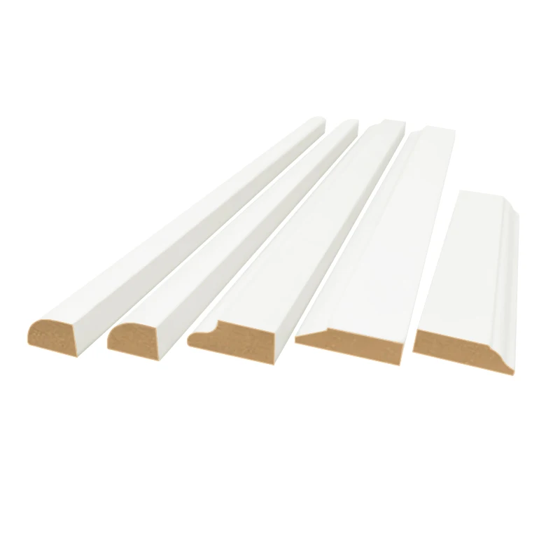 Modern Shoe Moulding Water Proof Trim White Primed Wooden Quarter Round Wood MDF Small Moldings