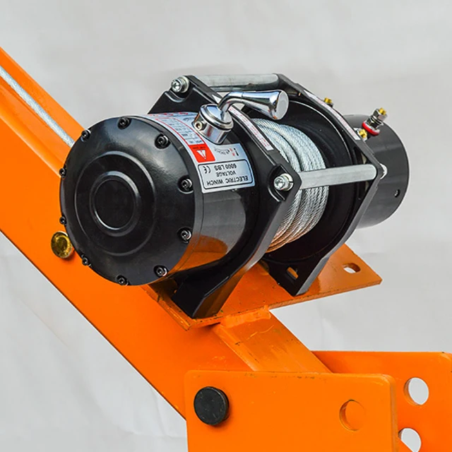 Hydraulic Portable pickup 1 ton used mini truck mounted crane with hoist