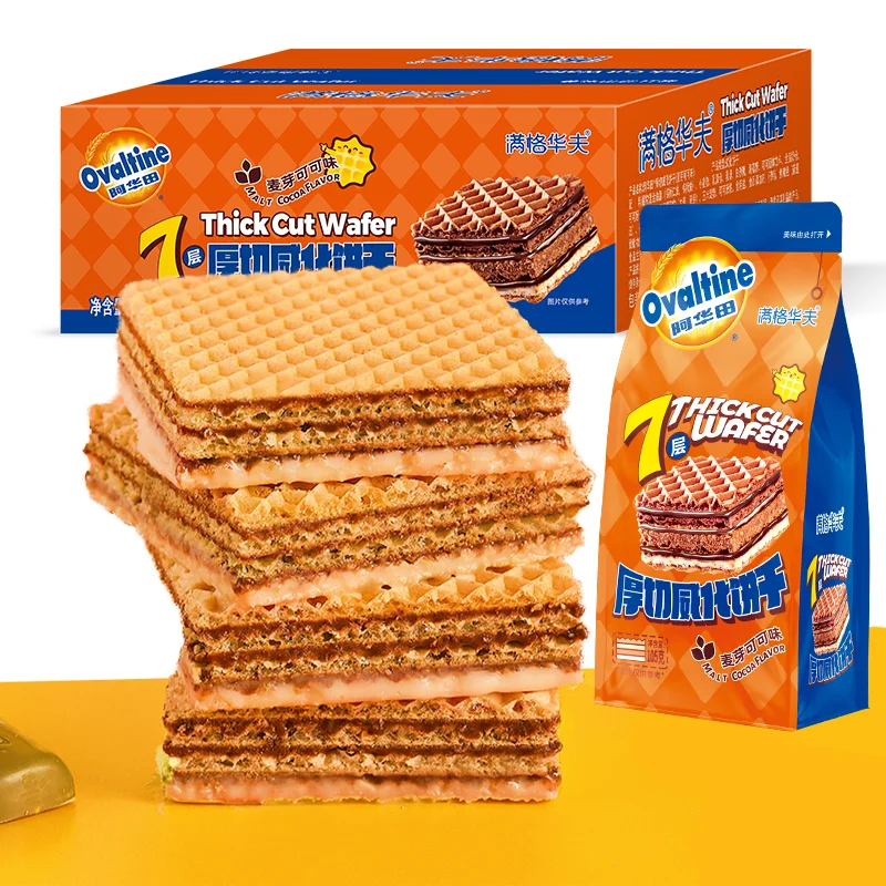 315g High Quality Sugar Wafer Type Biscuits Crispy Texture Sweet Quick Energy Source 7 Thick Cut Wafer Cookies
