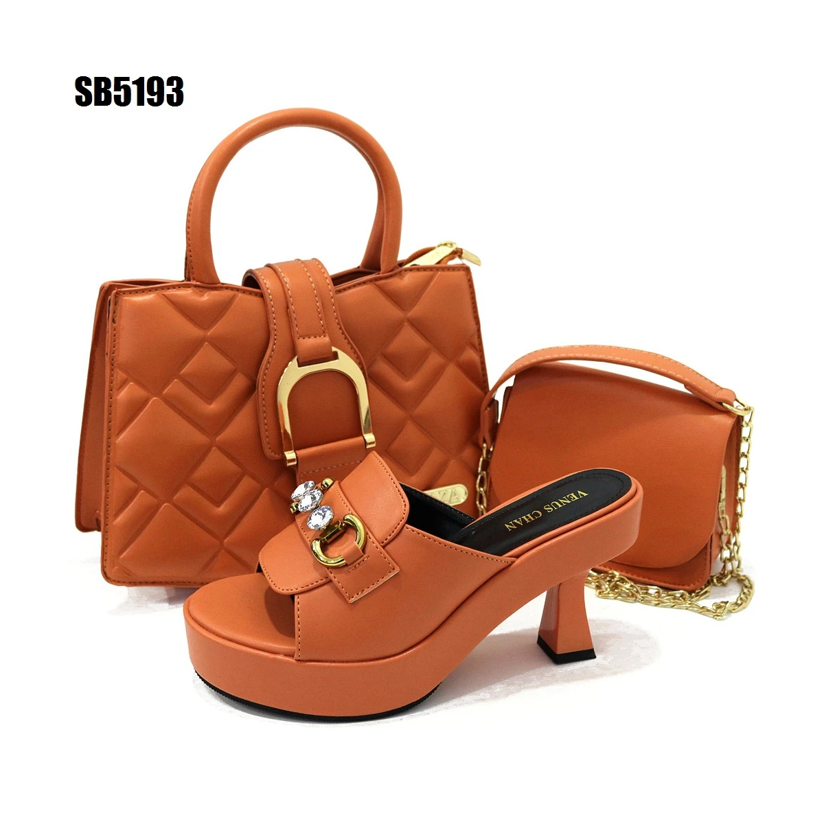 silver color italy matching shoes and bags platform high heel shoes