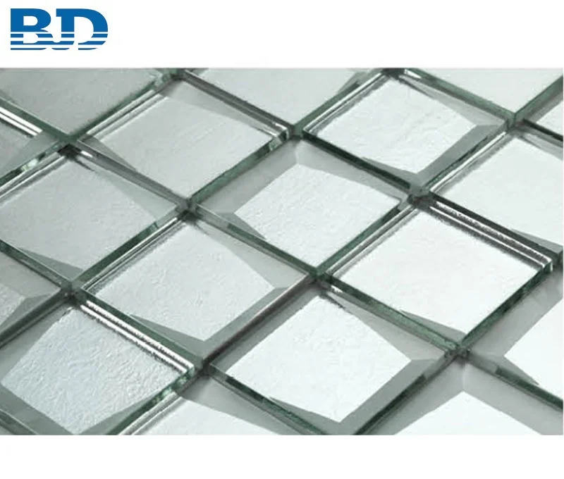 Gold Wall 3D Mirror Tiles Glass Mosaic