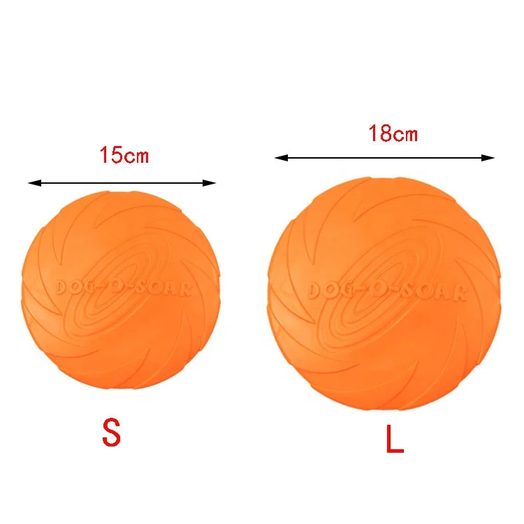 Soft Flexible Rubber Pet Flying Saucer Toy Puppy Resistant Chew Game Accessories Dog Flying Disc
