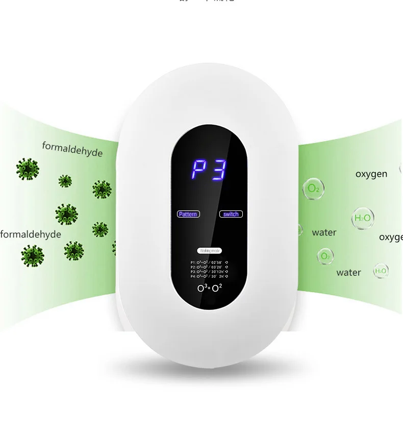 
Smart Formaldehyde O3 Air Purifier Household Ozone generator for Kitchen Toilet water air 