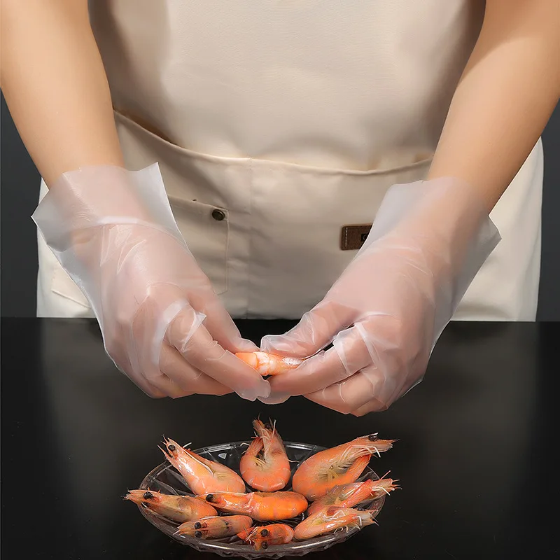 Wholesale Disposable tpe Glove Household Kitchen Cleaning  Elastic Gloves Powder Free Tpe Protective Hand Gloves