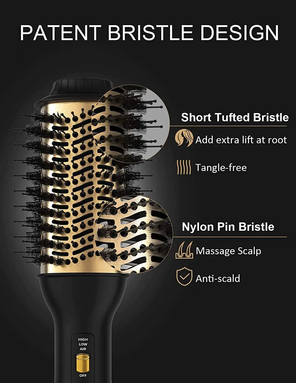 Professional Multi-Functional Blowout Revlon One Step Hair Dryer Brush Hot Air Volume Brush Blow Dryer Comb