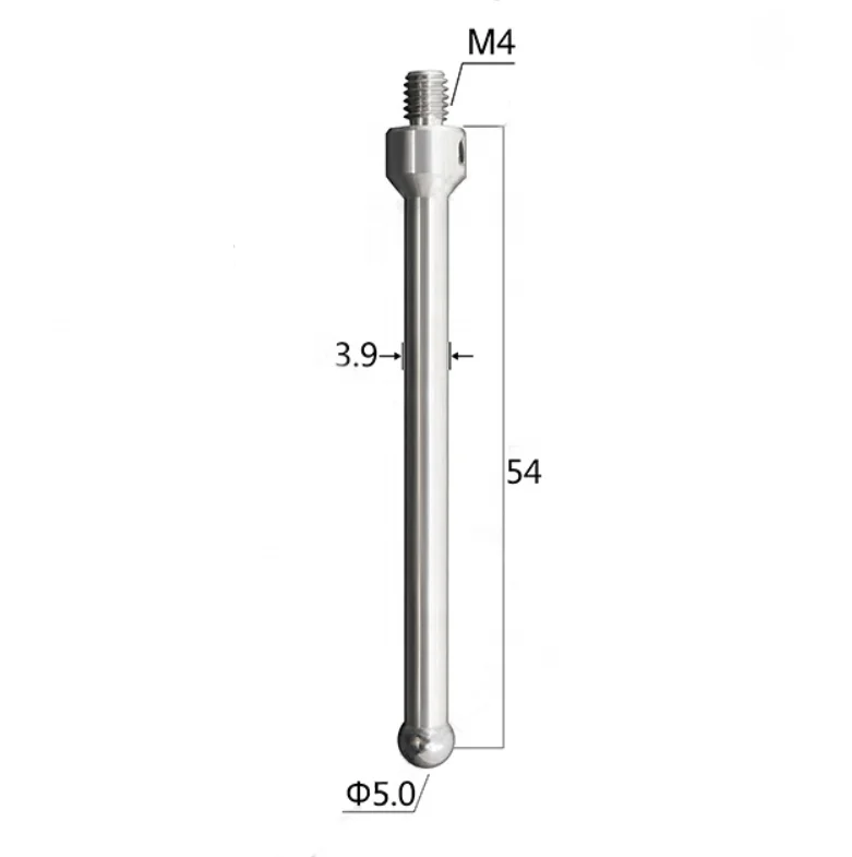 54mm length-5mm ball-M4-EDM probe stylus