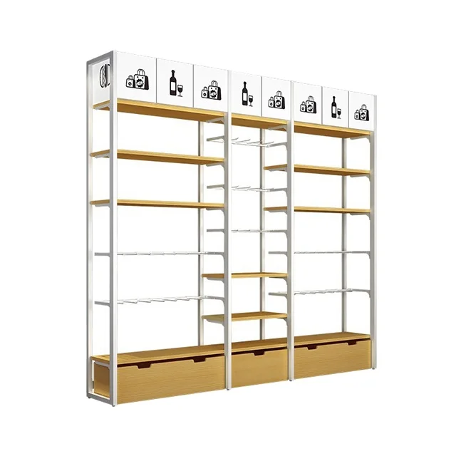 Popular multi-layer food supermarket display rack gondola car metal basket rack