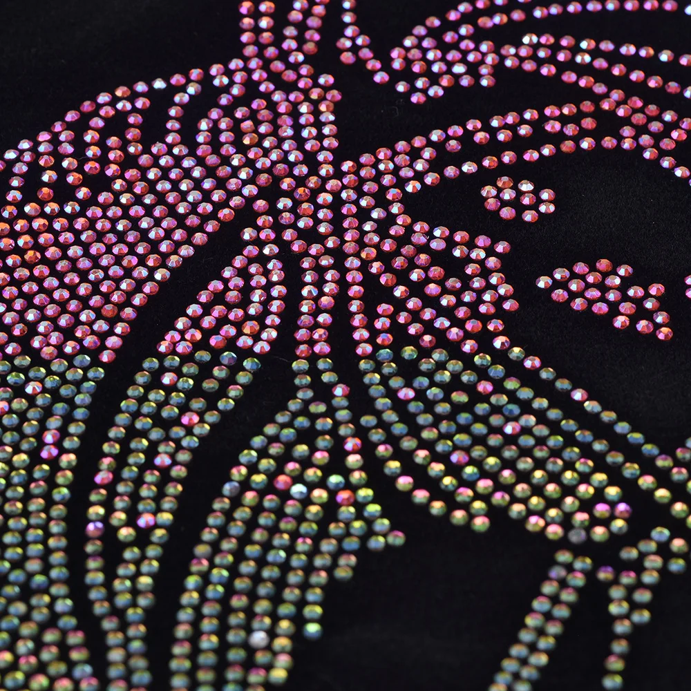 Wholesale Hotfix Rhinestone Transfers Personalized Design Rhinestone Patches For Hoodies Tank Tops T Shirts Hat