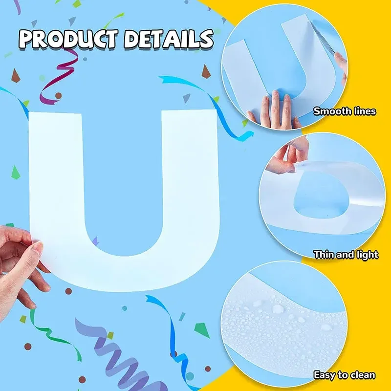 PET 0-8 Alphabet Letter Cake Mold Confeitaria Maker Pastry Mold For Baking 4/6/8/10/12inch