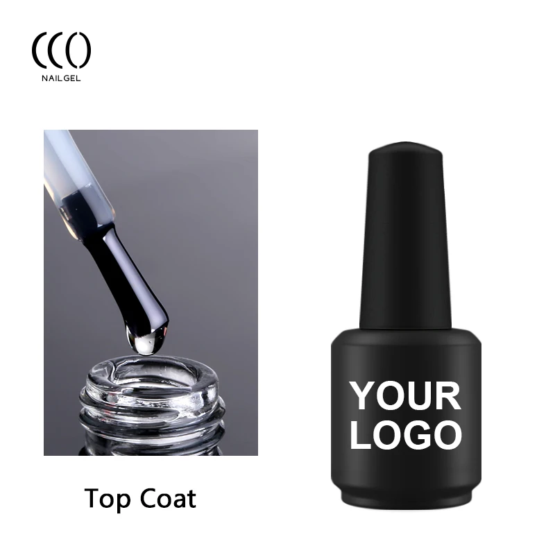 CCO  factory free samples private label glitter base gel top coat base coat set uv gel crystal top coat