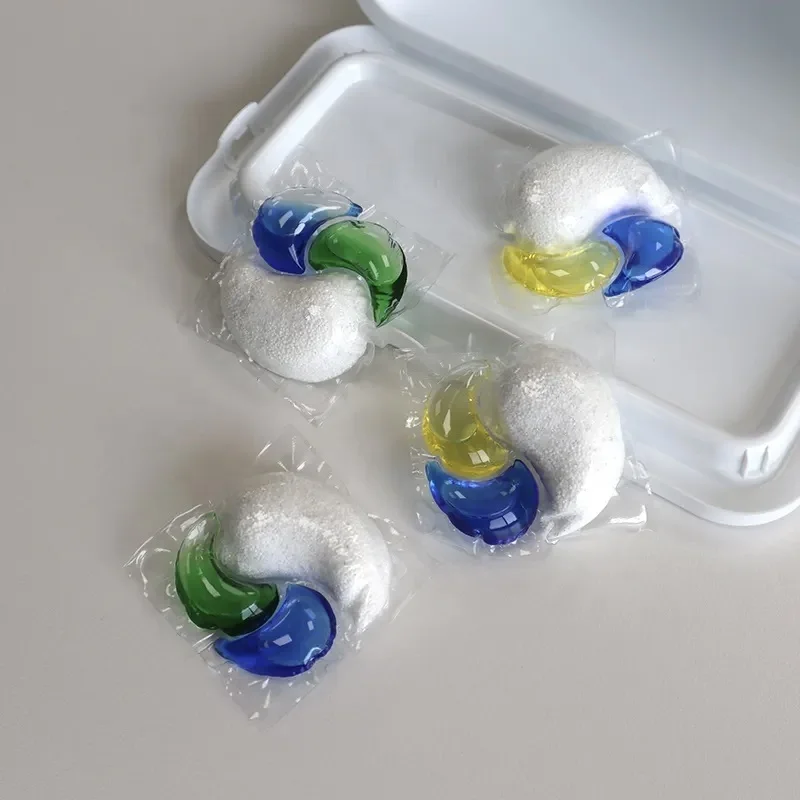 Earth friendly cleaner all in one concentrated cleaning brightener dishwasher detergent capsule