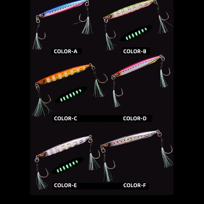 NEW Slow Pitch Jigs Double Assist Hook Fishing Jig Lead Saltwater Jigging Lures for Tuna Kingfish Bluefin