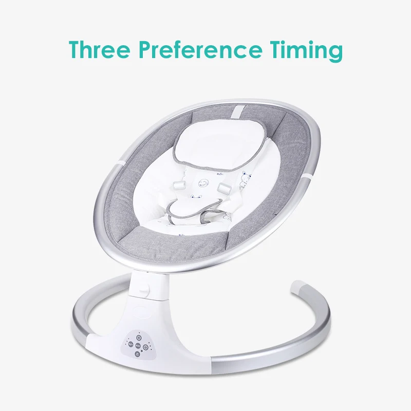 
Infinite recline positions Intelligent Timing Built in soothing music Bluetooth enabled USB Baby Electric Rocking Chair 