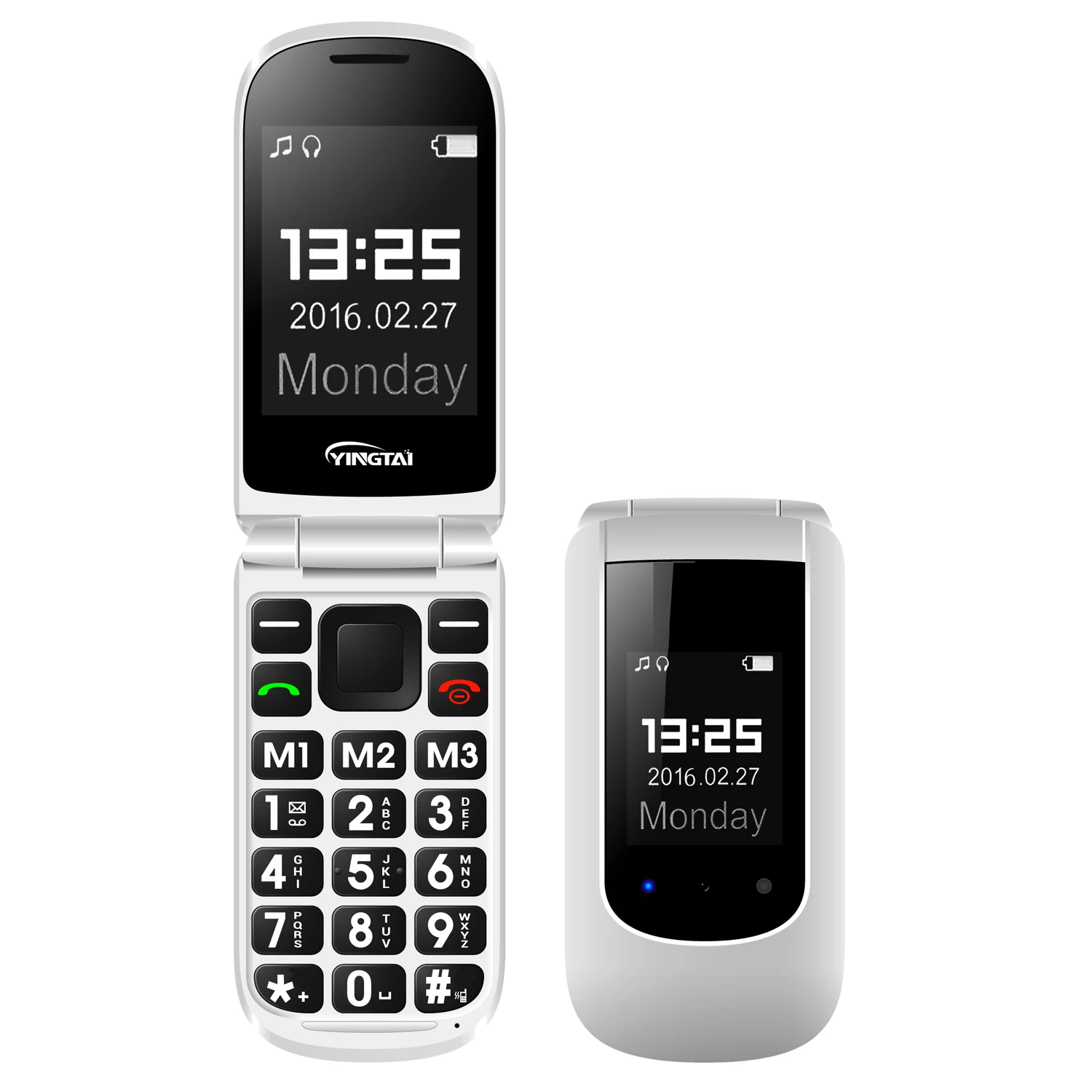 OEM Wholesale Flip Phones Dual Sim 2G Mobile Keypad Senior Phone For the Elderly