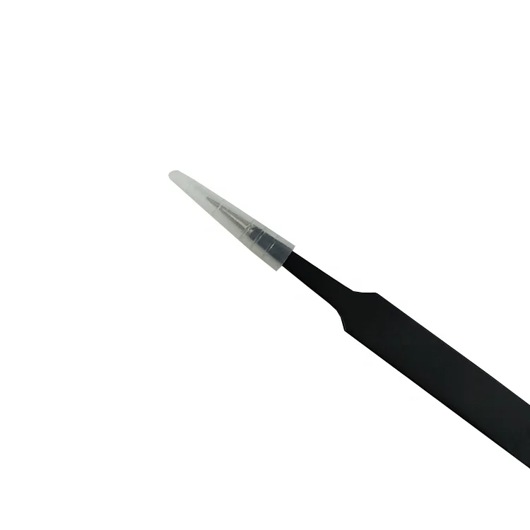 
ESD-14 Black Stainless Steel Safe Antistatic Industrial ESD Tweezers for Mobile Repair Tools 