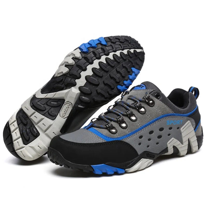 Competitive Price PU Leather Outdoor Hiking Shoes Men 11