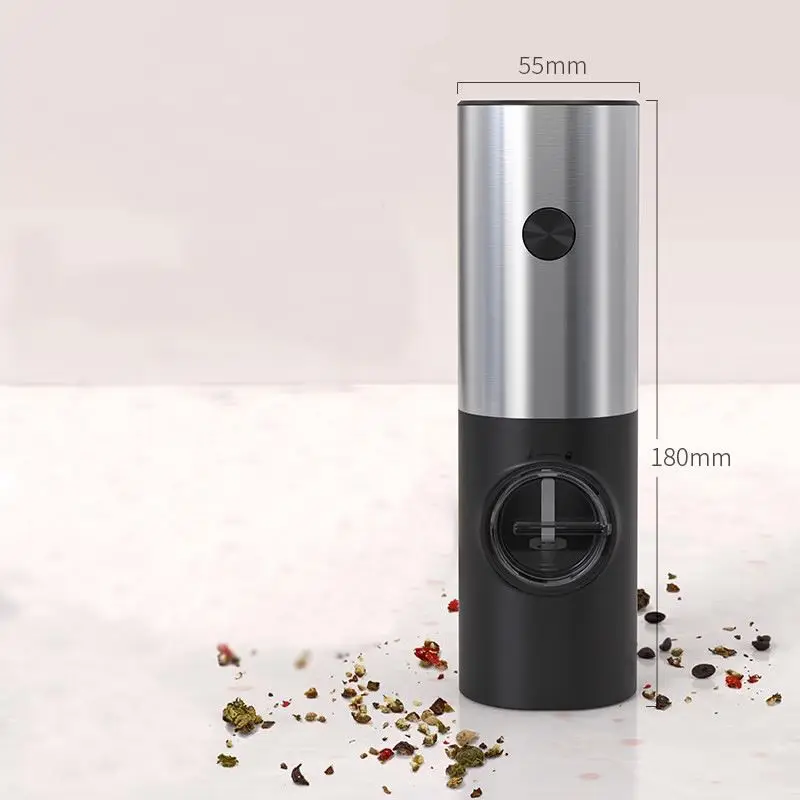 Super Hot 70Ml Electric Gravity Pepper, Grinder Set Automatic Acrylic Kitchen Tool Automatic Salt Pepper Grinders