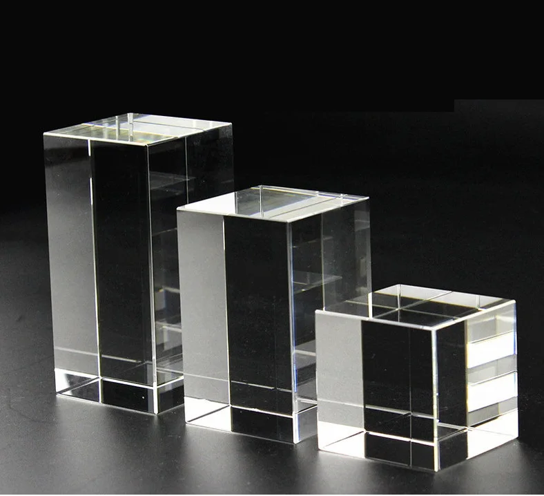 Honor of Crystal Wholesale High Quality Customized K9 Blank Crystal Cubes for Engraving