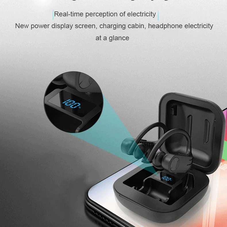 Wireless Headset TWS Stereo Headphones in Ear Built in Mic Headset 24 Hrs Total Playback Support Single or Twin Model