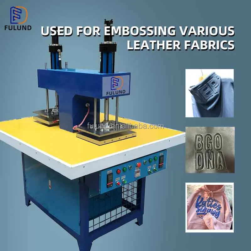 3D concave and convex flat embossing machine for clothes Hot stamping machine, leather embossing machine