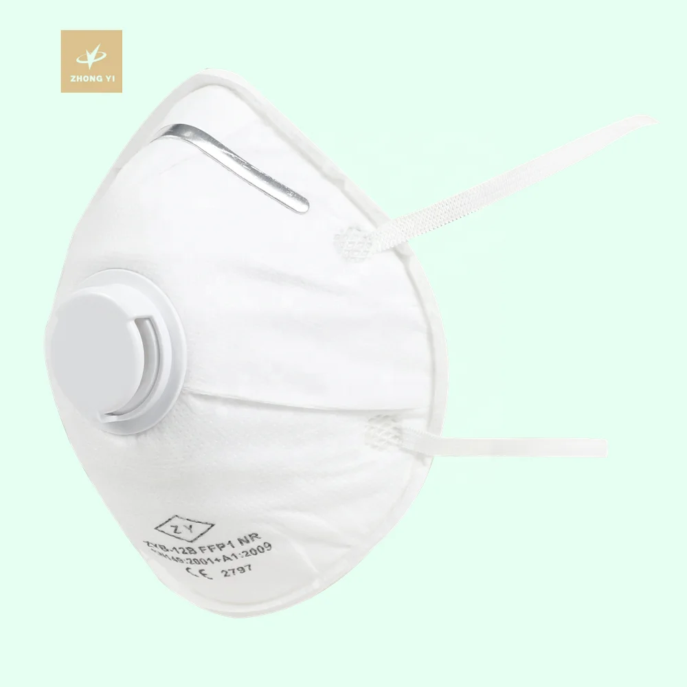 CE 2797 Disposable Industry safety Dust Mask FFP1 Particulate Respirator with Exhalation Valve