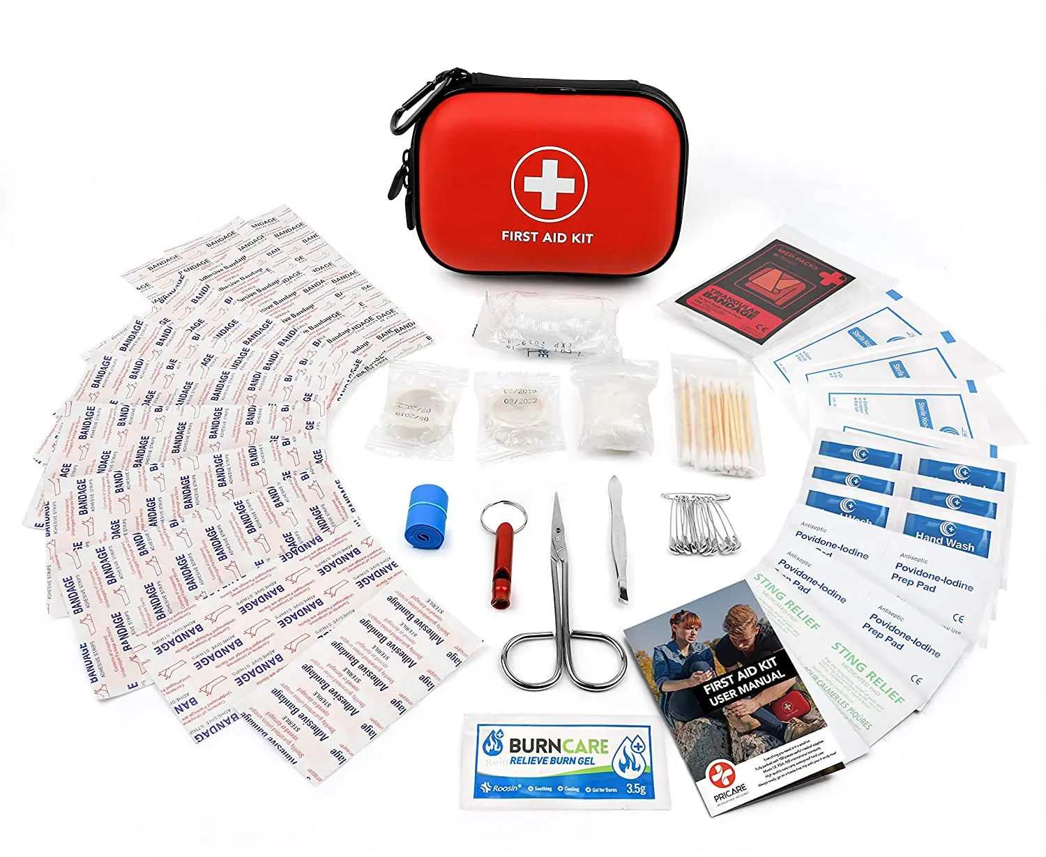Ori-Power Mini First Aid Kit Water-Resistant Hard Shell Small Case - Perfect for Travel, Outdoor, Home, Office, Camp