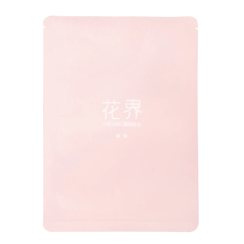 Custom Printed Flat Bottom Stand up Pouch Maize/cassava/wheat Flour Food Packaging Bag Transparent PE Recyclable Zipper Top