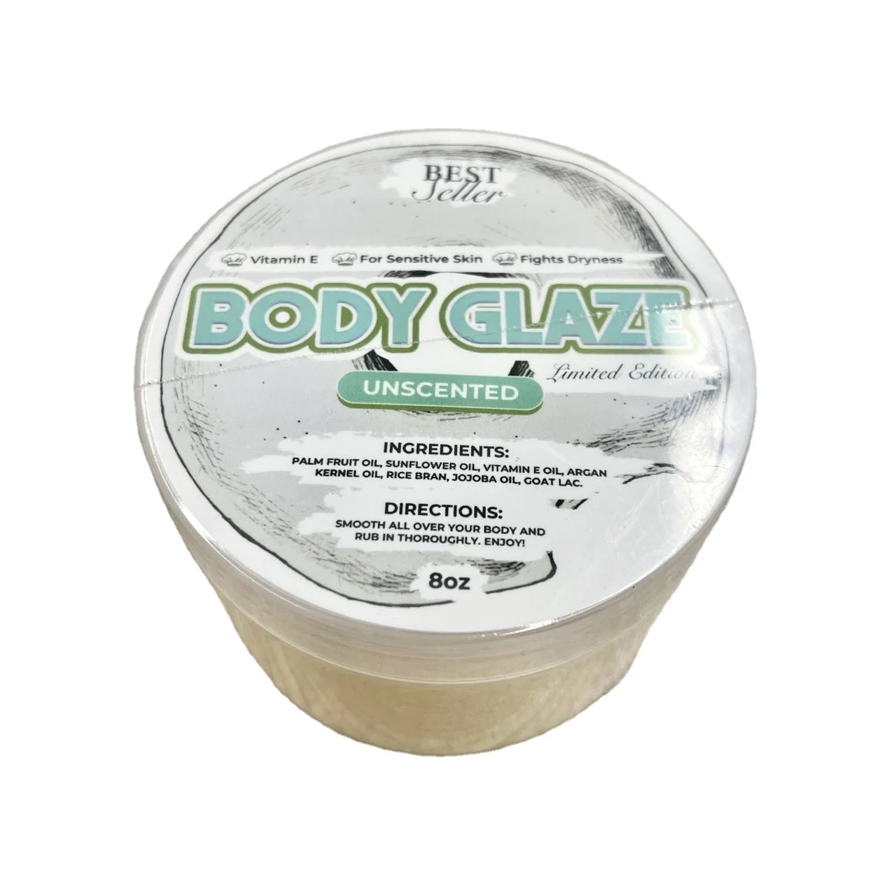 OEM butter glaze butter perfume shimmer body lotion fragrance free suitable for sensitive and dry skin