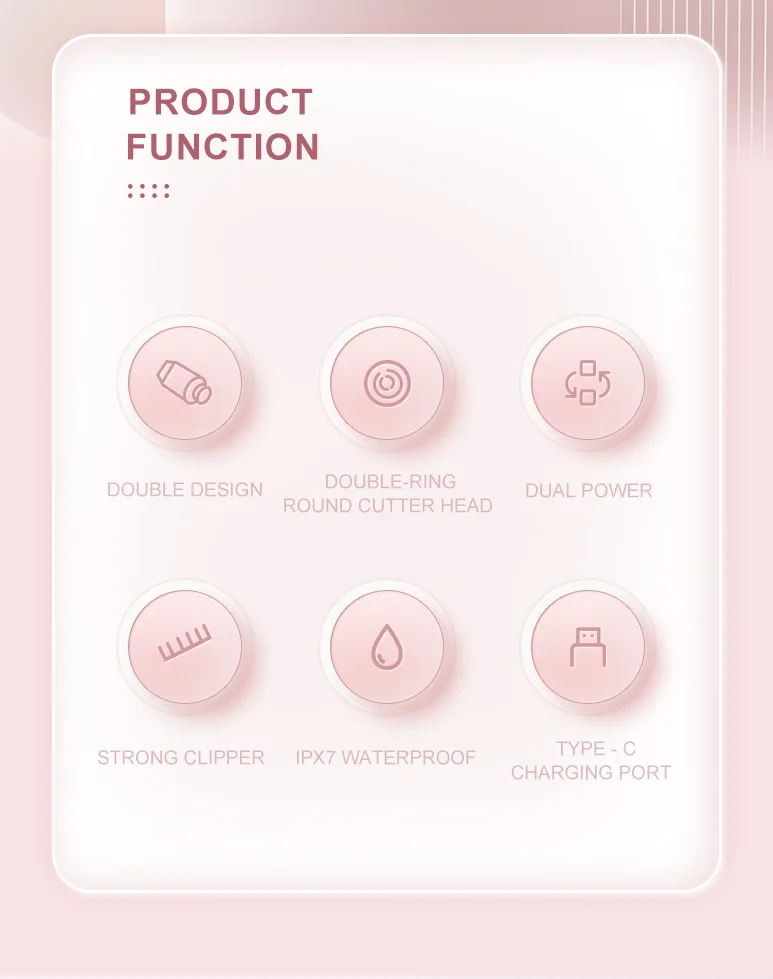 Dual Head Remove Hairs Electronic Shavers Body Epilator Shaving Hair Removal 3 in 1 Painless Ladies Shaver With IPX7 Waterproof