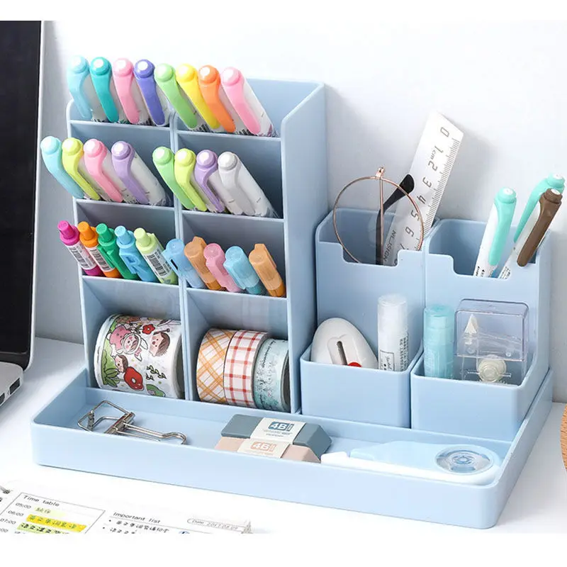 Pen Holder Desk Organizer Pencil Holder Organizers For Desktop Stand Pens Office Accessories School Stationery Storage Holders
