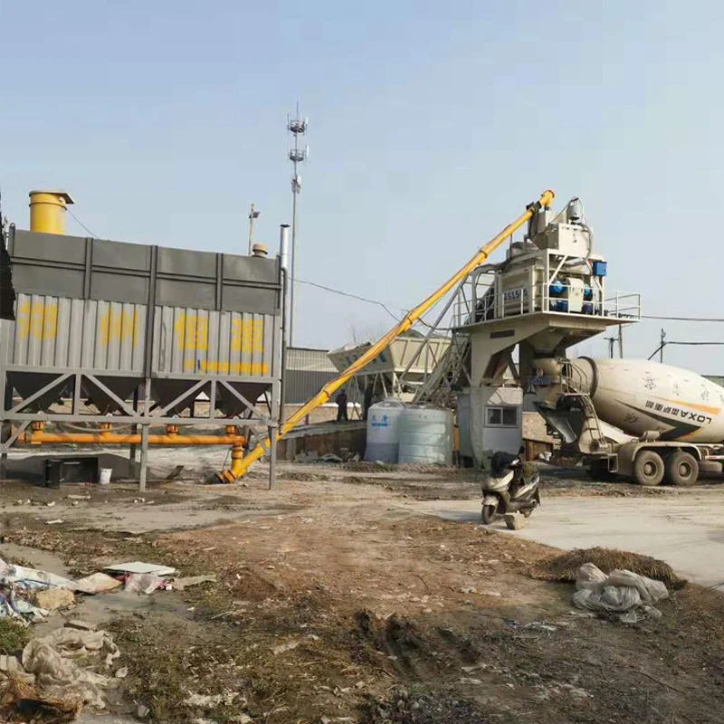 Mobile concrete mixing plant twin shaft/planetary mixer 3.8m discharge height 2/4 storage silos high efficiency fully automatic