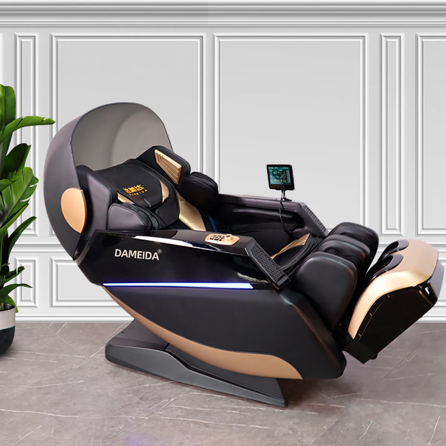 Luxury SL Track 4d Ai Voice Body Detection Full Body Airbags Zero Gravity Other Massage Products, Electric 3d Massage Chair