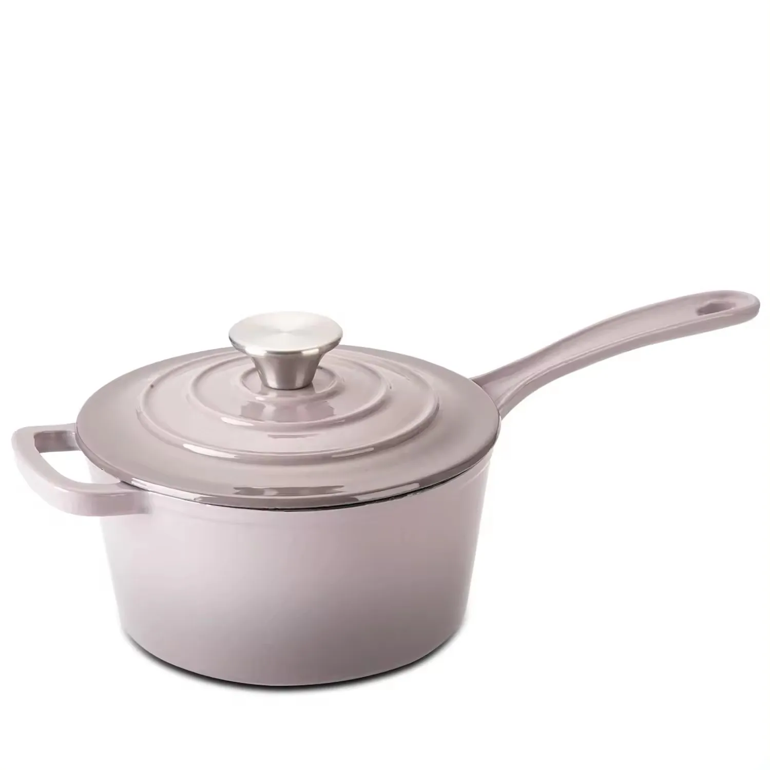 MYH Advanced Cast Iron Enamel Coating Saucepan with Oven-safe Lid 2 QT Capacity For Every Home Kitchen