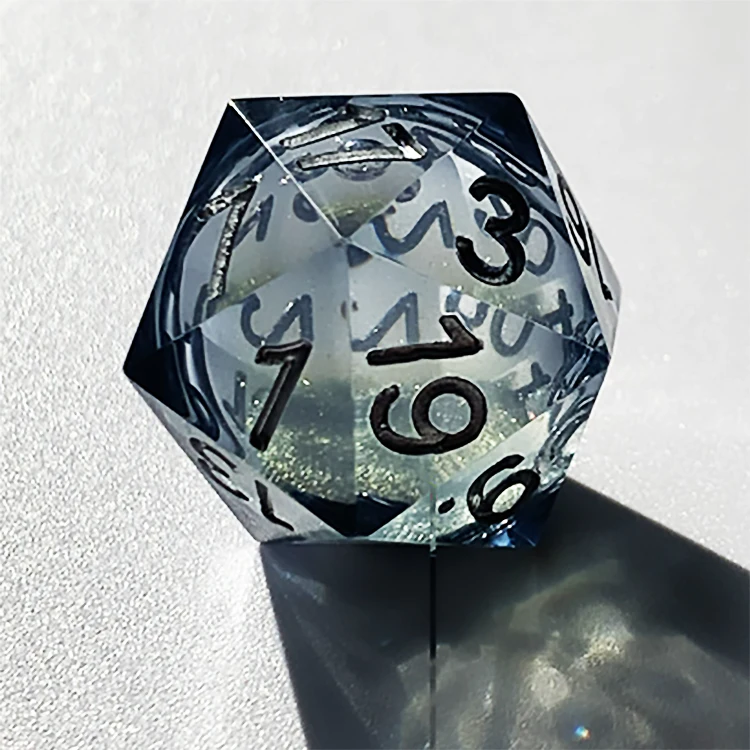 Special New Style Sharp Edge Liquid Core Heart Dice Set Dnd Role Playing Bar Party Board Game Dungeons And Dragons Game Dice