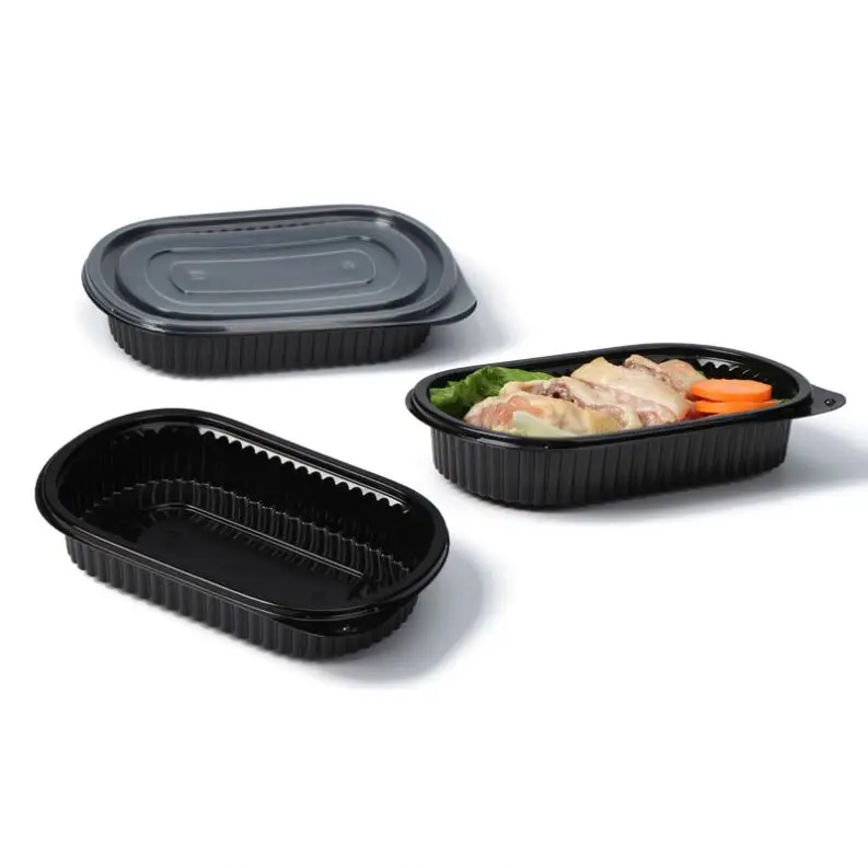 Made In China Plastic Lunch Box 850Ml Microwave Airtight Takaway Food Packs Boxes