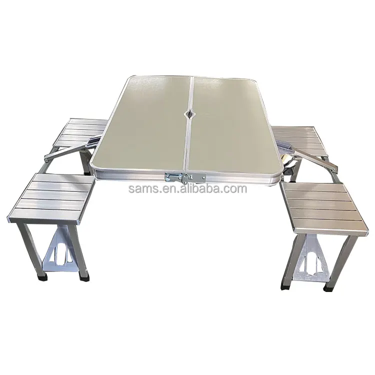 Wholesale One-Button Folding Set De Table Outdoor Camping Chair And Table Set For 4 People