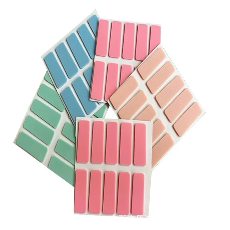 Custom Anti Slip Ultra Thin Bumper Backup Shock Adhesive Desk ChairTable Vibration Pads Silicone Rubber Foot Feet Rubber Pad