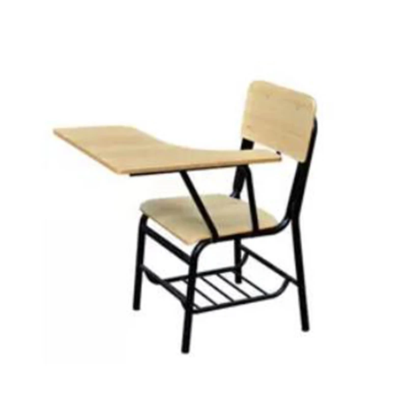 Best Price Wood Folding Reading School Study Student Chair With Writing Pad