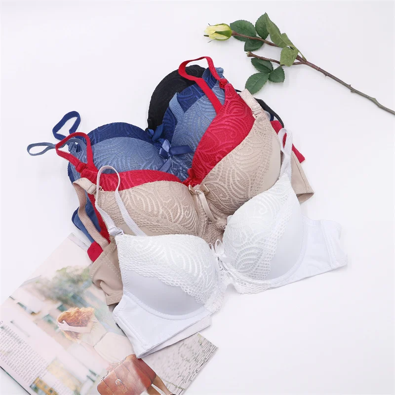 
High Quality Bras Gathered Up Lace Bras Ladies Underwear Sexy Embroidered Women Bra 