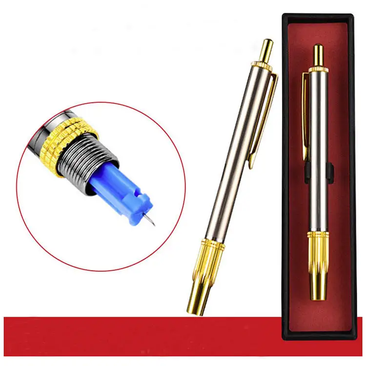 Disposable Blood Test Acupuncture Cupping Use Blood Sampling Pen Stainless Steel Blood Lancet Pen
