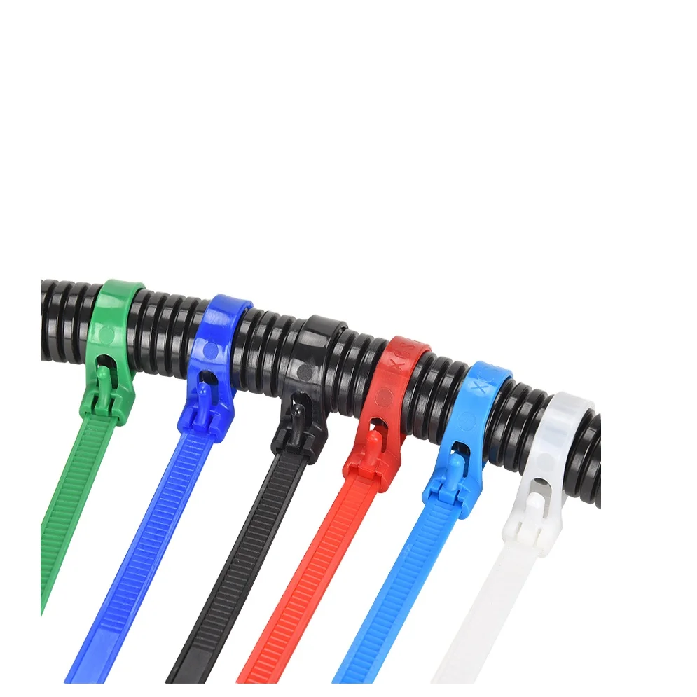 Direct Selling Self-Locking Cable Tie Fast Shipping Releasable Plastic Cable Tie Release Cable Tie