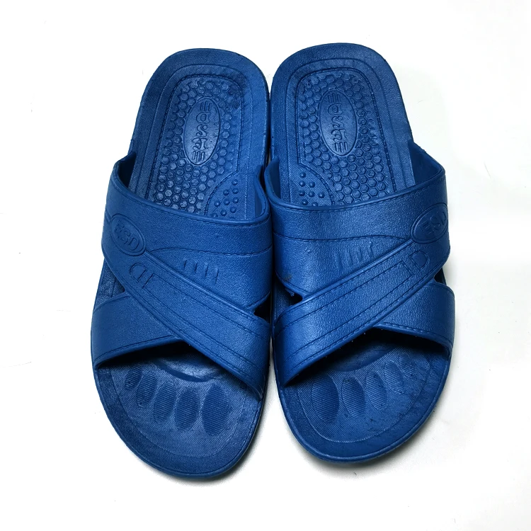Crossed Design Professional Manufacturer Antistatic SPU ESD Slippers