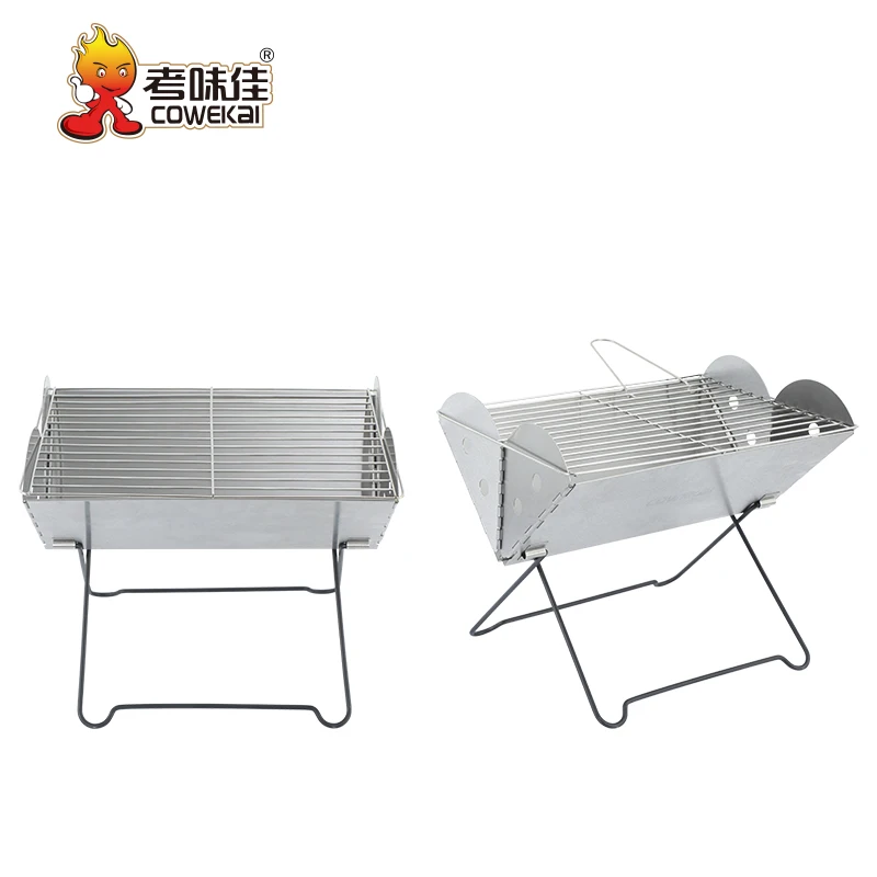 Portable Foldable Outdoor Family Camping Stainless Steel Charcoal Barbecue Bbq Grills