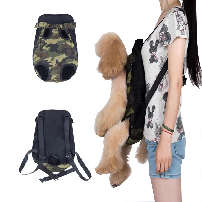 Wholesale Adjustable Front Legs Out Pet Carrier Backpack For Medium Dogs Hiking Shopping