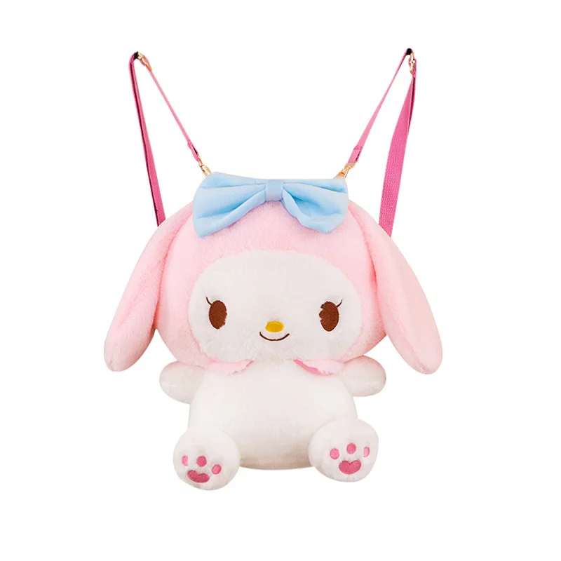 30cm Large Plush Toy Bag Kuromi Melody Pikachu Cinnamon Dog Backpack Small Wholesale Factory Wholesale